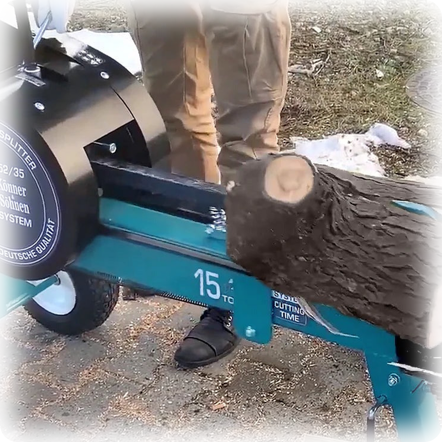 Könner & Söhnen KS 15TKG puulõhkuja – kasutus aias